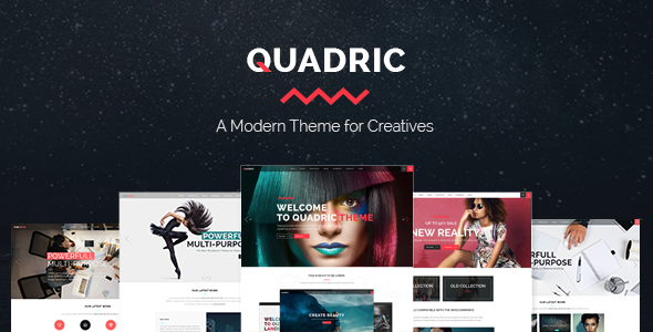 Quadric wordpress cms themes and plugins vente sell