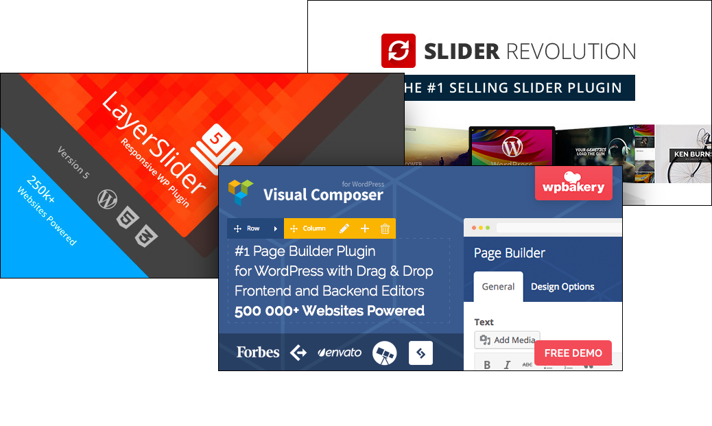 premium plugins slider revolution visual composer